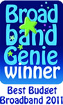 Broadband Genie Winner - Best Budget Broadband 2011