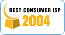 Future UK Internet Awards - Best Consumer ISP award 2004